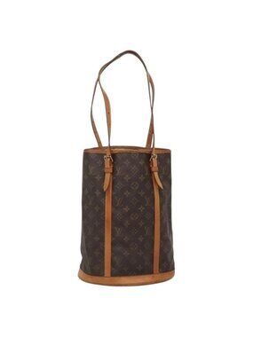 Authentic LOUIS VUITTON Monogram Bucket GM Shoulder Bag M42236 LV